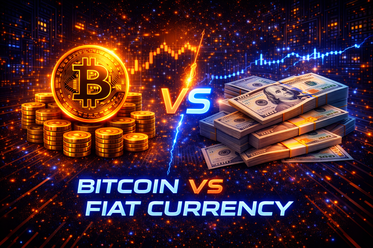 Bitcoin vs Fiat Currency